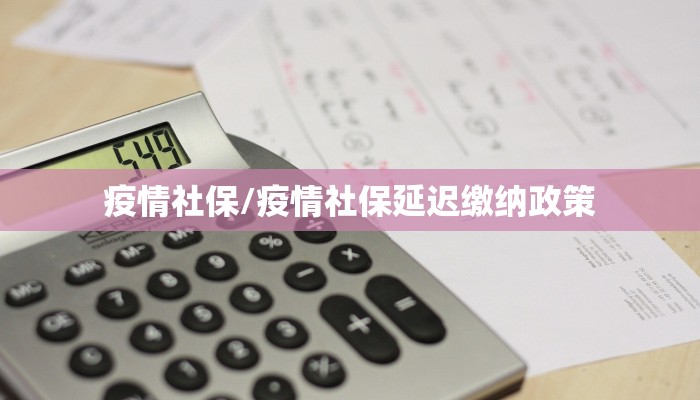 疫情社保/疫情社保延迟缴纳政策
