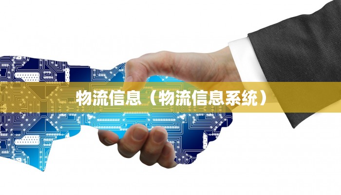 物流信息（物流信息系统）