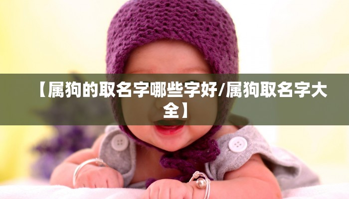 【属狗的取名字哪些字好/属狗取名字大全】